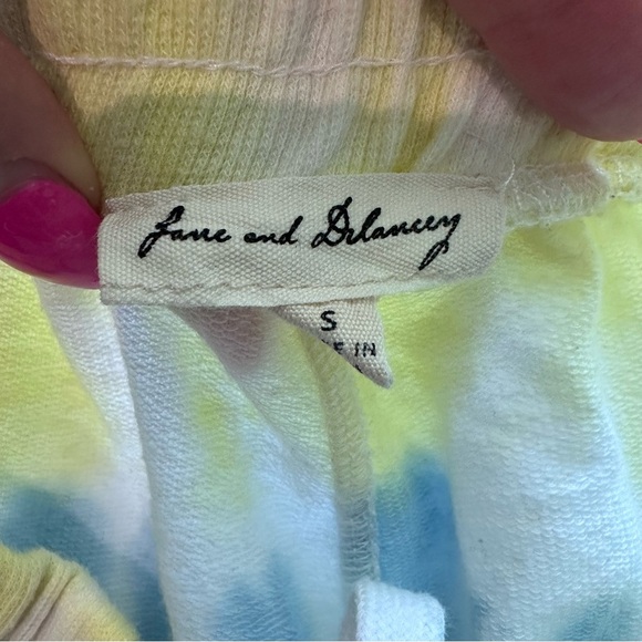 Tie-Dye Jogger yellow pink blue Pants Size Small - Picture 4 of 6